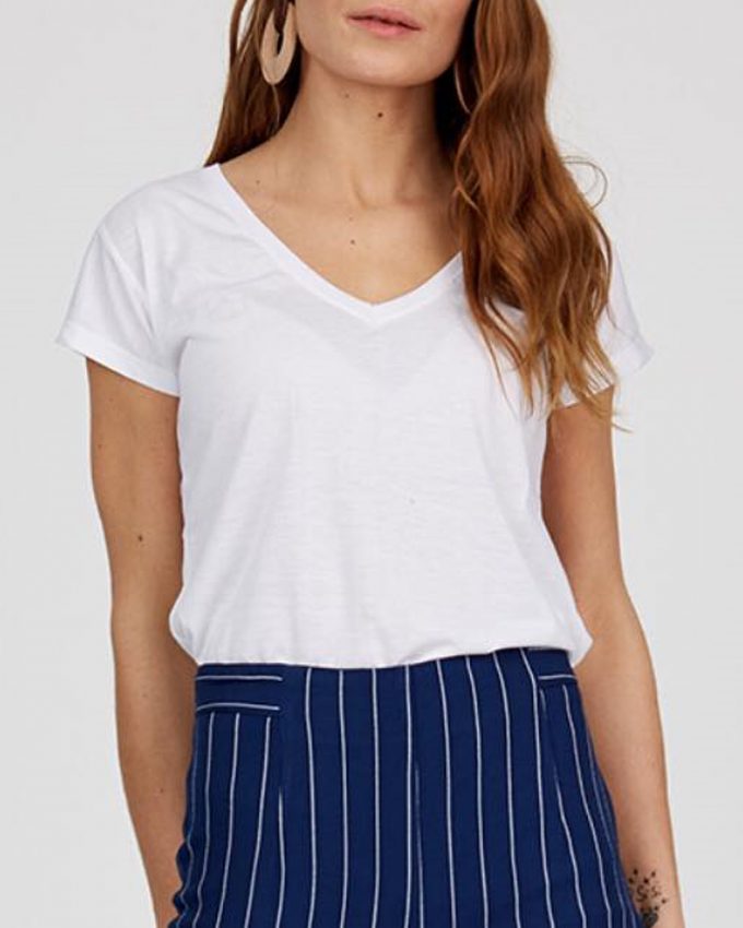 γυναικείο κοντομάνικο λευκό μπλουζάκι