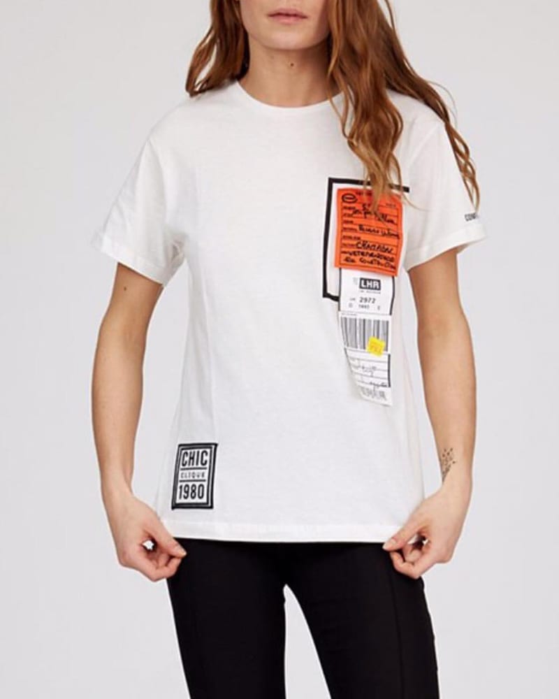 Γυναικείο T-shirt με σχέδιο Άσπρο 100% βαμβακέρο