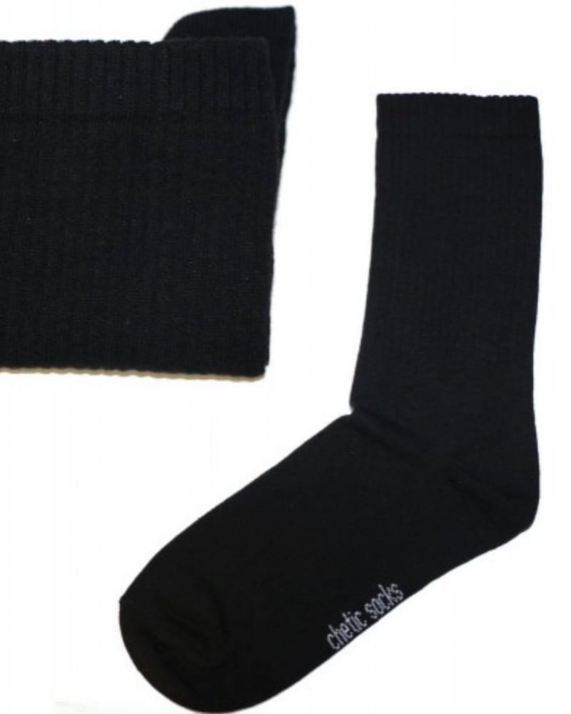 Ανδρικές κάλτσες μονόχρωμες σε μαύρο 78% βαμβάκι