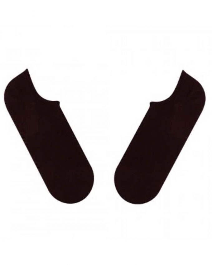 Γυναικεία μονόχρωμα κοντά καλτσάκια βαμβακερά σοσόνια πολύ άνετα σε σκούρο μπορντό χρώμα σε απλό σχέδιο