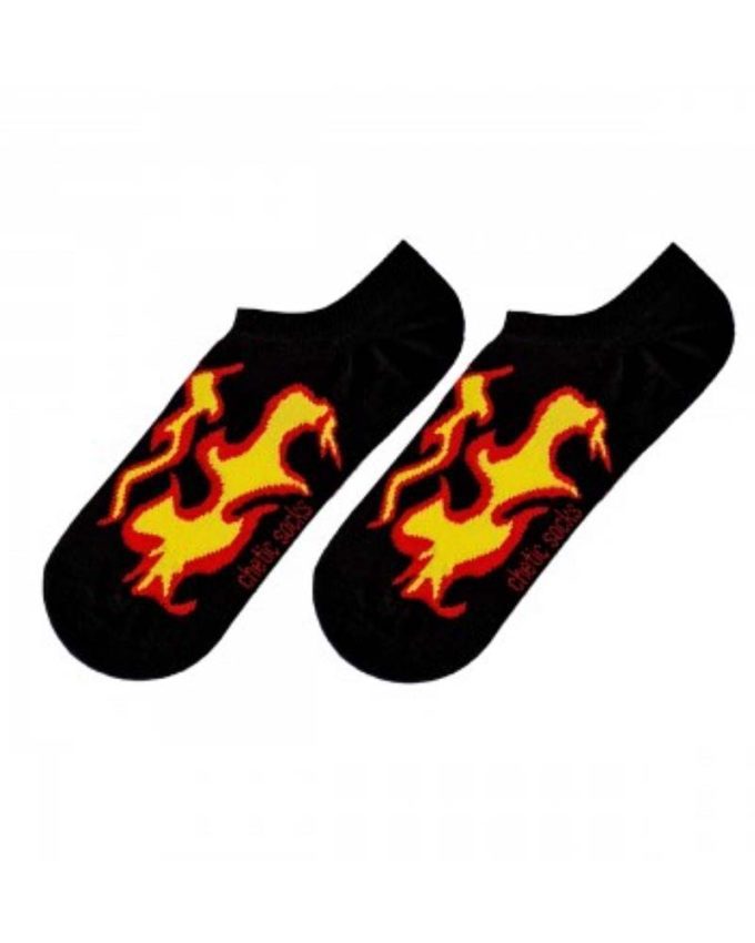 unisex κοντές βαμβακερές κάλτσες σοσόνια με σχέδια φλόγες