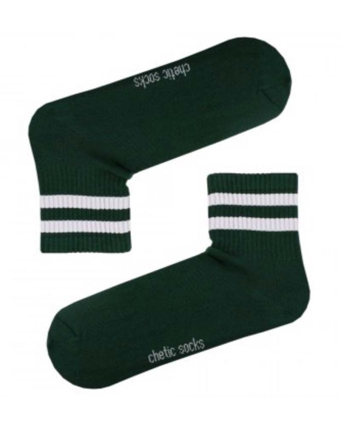 αθλητικές unisex ψηλές βαμβακερές κάλτσες πράσινες