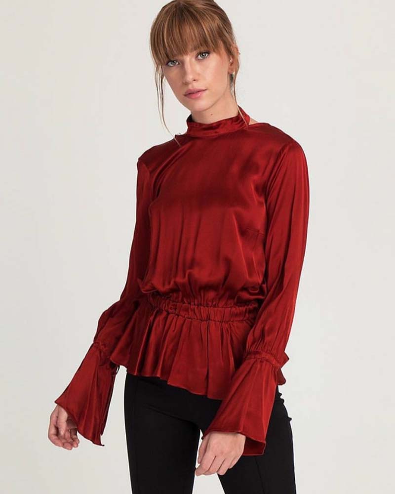 Lorin γυναικεία μπλούζα με ντεκολτέ στην πλάτη 100% βισκόζη