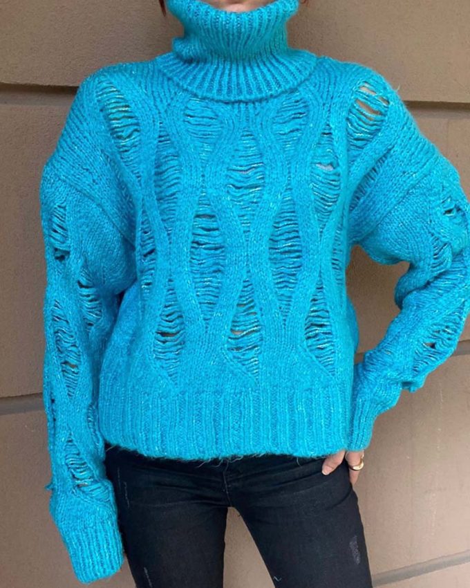 γυναικείο πουλόβερ μπλε