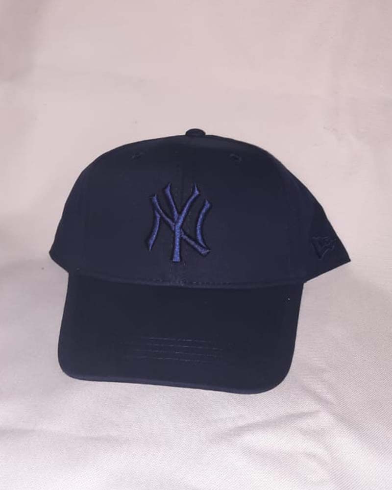 Unisex καπέλο jockey σουέτ μπλε σκούρο 100% βαμβακέρο