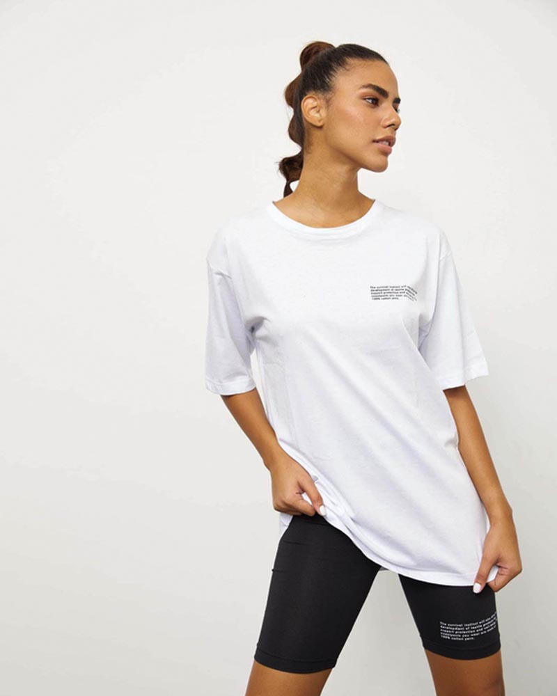 Ranfy γυναικείο σετ t-shirt με bike σορτς 5% λυκρα, 95% βαμβάκι